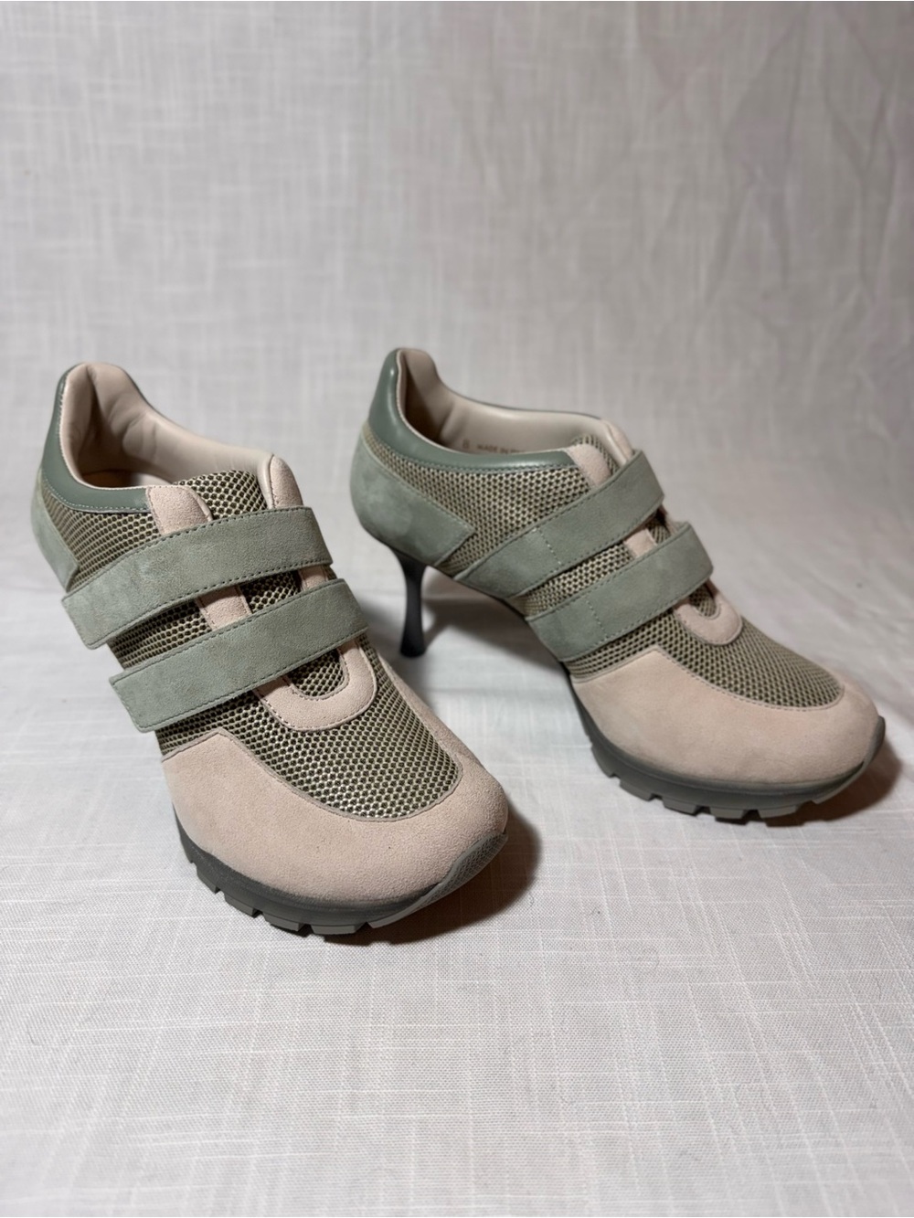 Sneex The Blake Sage Green sneaker stiletto